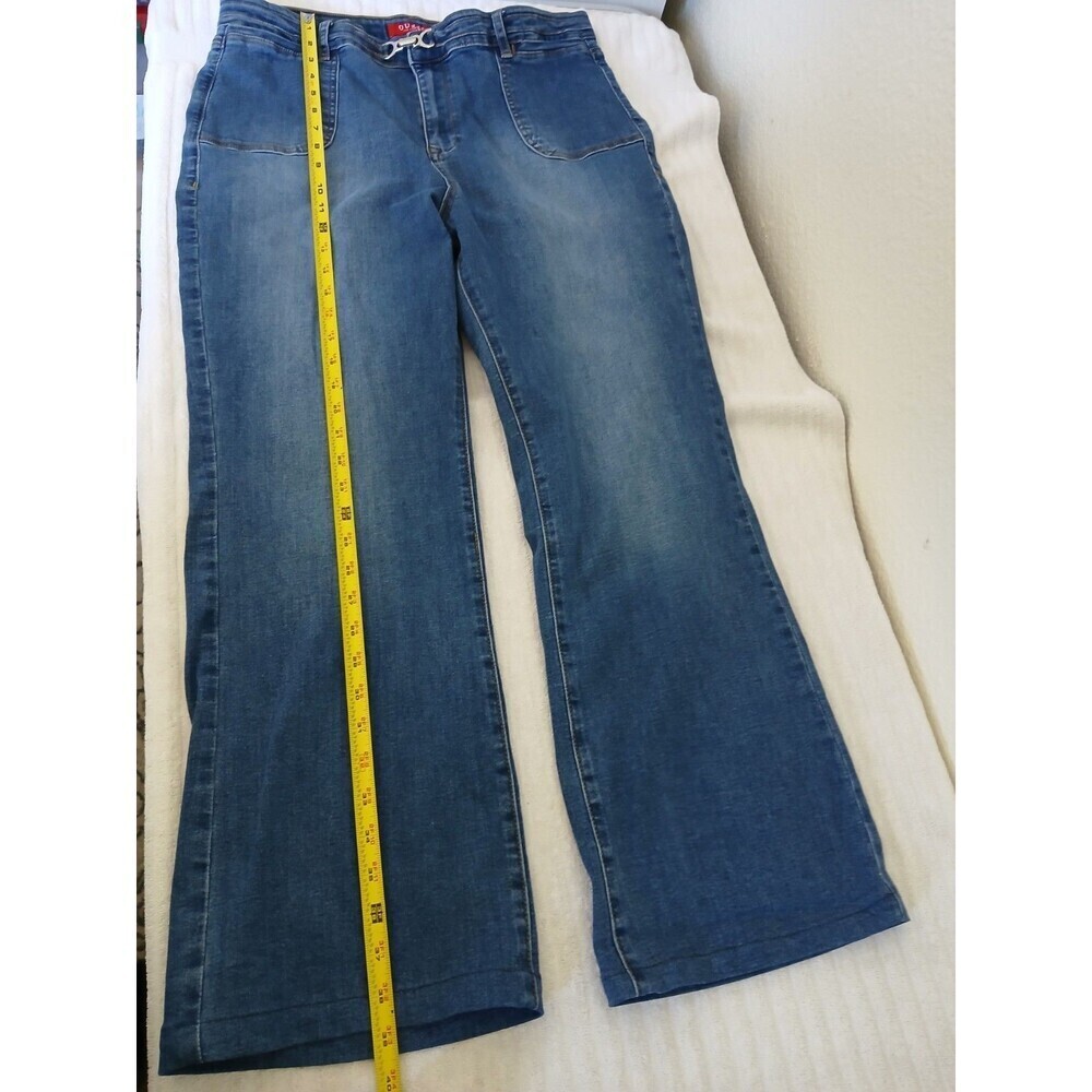 Guess Jeans Women's Jeans Blue Size 34 Wide Leg Flap Pocket Blue Denim Retro - Picture 8 of 16
